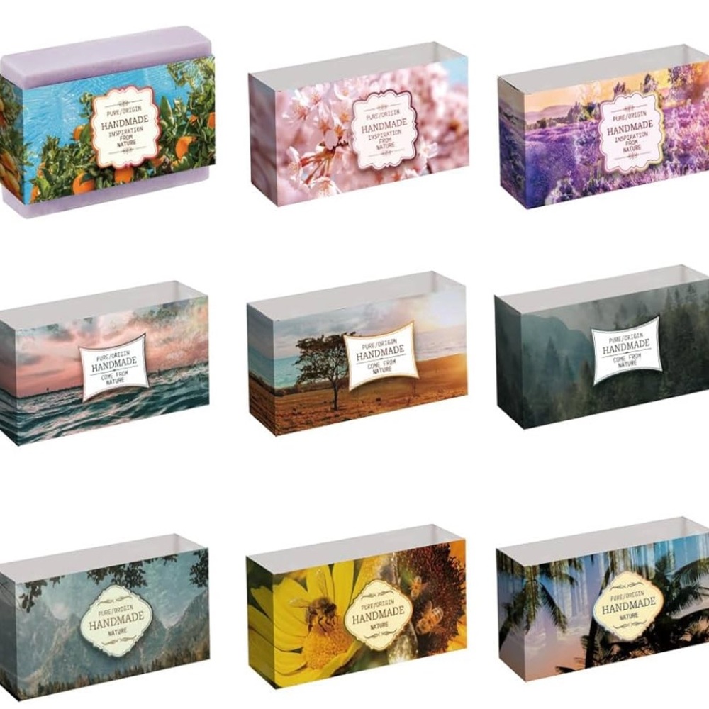 Handmade Soap (Packet) Collection with Nature-Themed Packaging
Set(97)